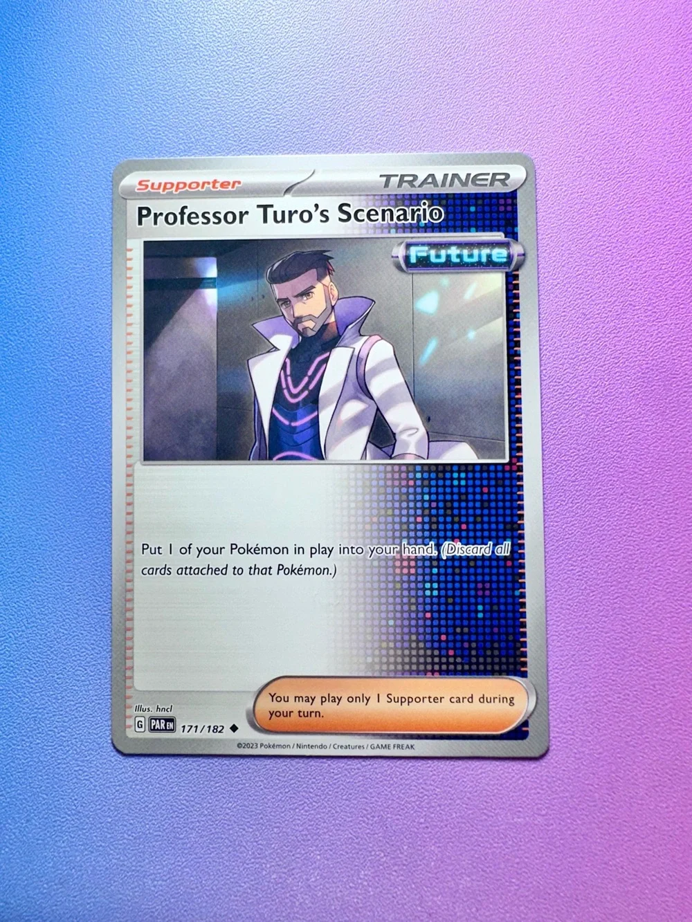 professor turo’s scenario - 171/182 (uncommon) — pokémon: paradox rift